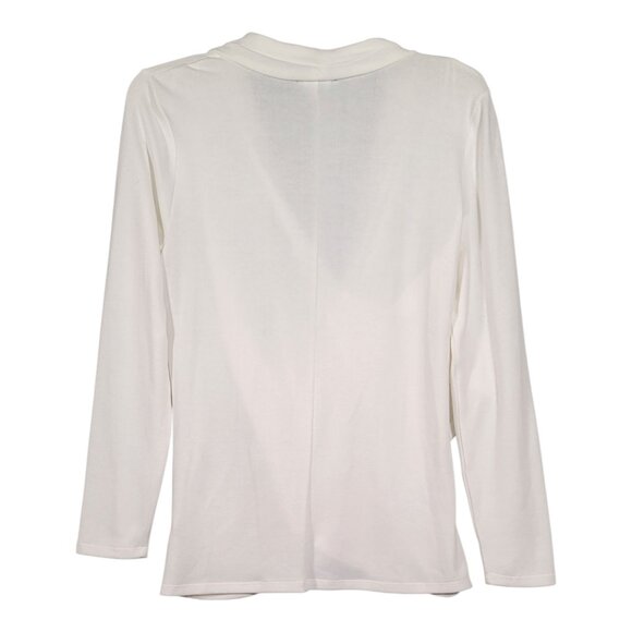 1. State Cross Front Cozy Knit Top Long Sleeve White Women's Size Medium NWT - Picture 4 of 12
